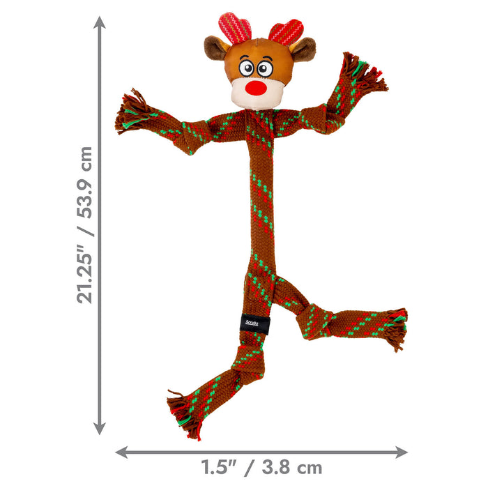 Holiday Scrubz Reindeer Lg Color Brown
