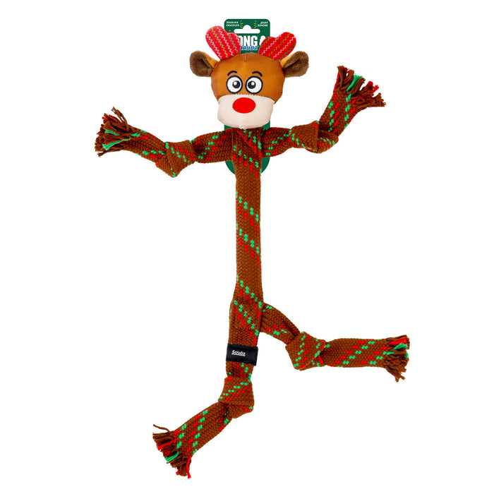 Holiday Scrubz Reindeer Lg Color Brown