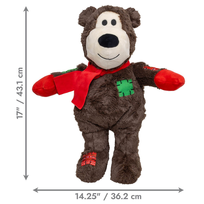 Holiday Wild Knots Jumbo Bear Dk Brown XL Color Dk Brown