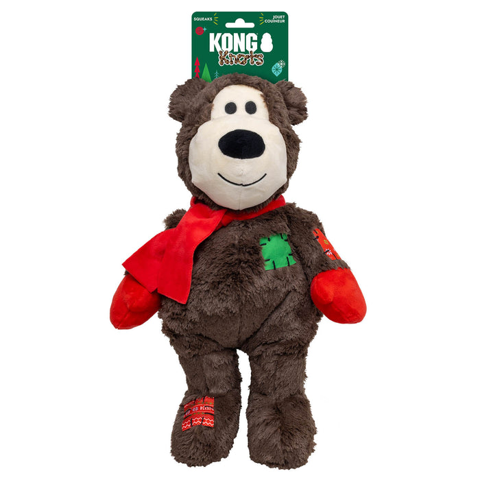 Holiday Wild Knots Jumbo Bear Dk Brown XL Color Dk Brown