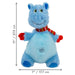 Holiday Knots Belly Hippo Blue Md/Lg Color Blue
