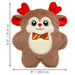 Holiday Snuzzles Bow Tie Reindeer Md Color Brown