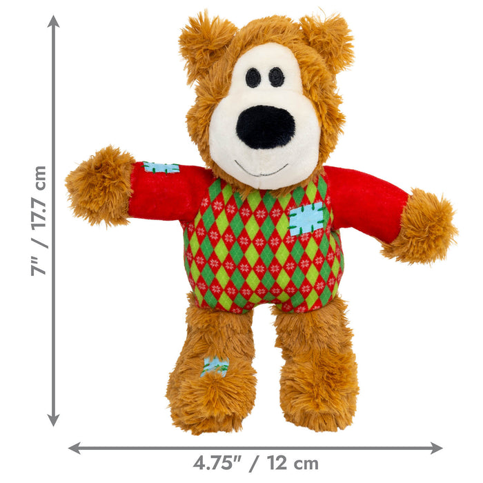 Holiday Wild Knots Sweater Bear Green Color Red