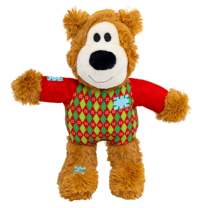 Holiday Wild Knots Sweater Bear Green Color Red