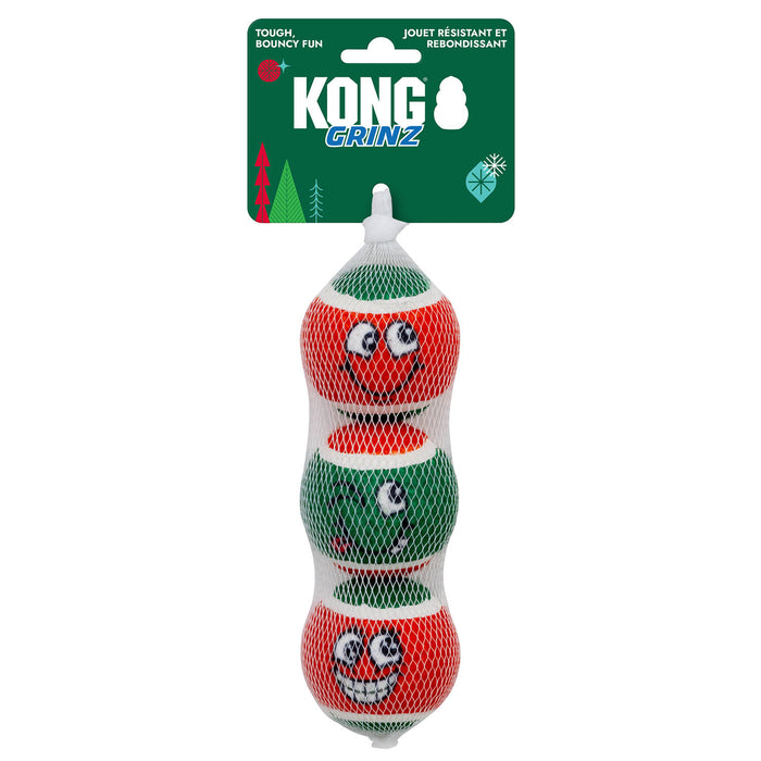 Holiday Grinz Naughty & Nice Sport Balls 3-pk Md Color Red Green