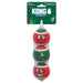 Holiday Grinz Naughty & Nice Sport Balls 3-pk Md Color Red Green