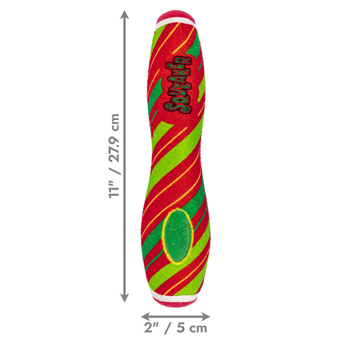 Holiday AirDog® Squeaker Stick Stripe Lg Color Red Green