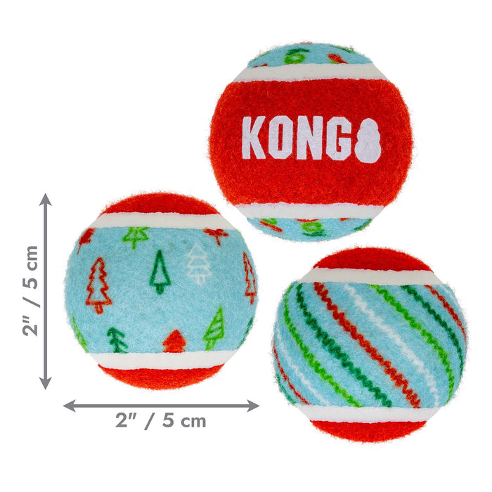 Holiday SqueakAir® Tennis Balls 6-pk Sm Color Assorted