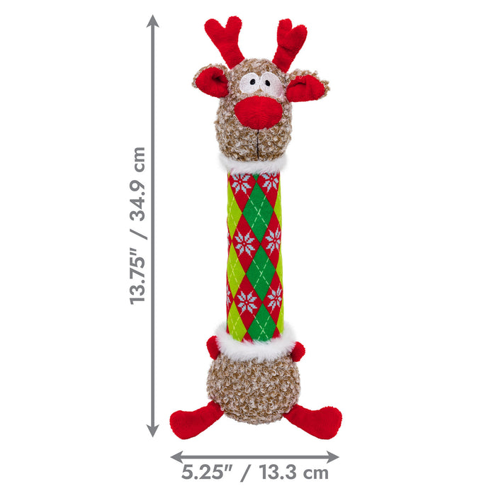 Holiday Shakers™ Luvs Argyle Reindeer Md Color Red
