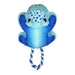 KONG Cozie Tuggz Frog - Cozie Tuggz Frog, Md/Lg, Blue  