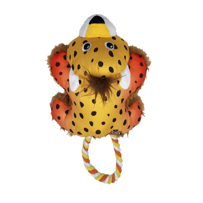 KONG Cozie Tuggz Cheetah - Cozie Tuggz Cheetah, Sm, Yellow  