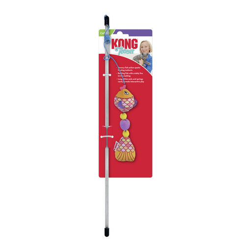 KONG Teasers Scrattles Fish, Assorted -   