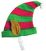 Large Holiday Striped Elf Dog Hat - Medium Holiday Elf Hat  