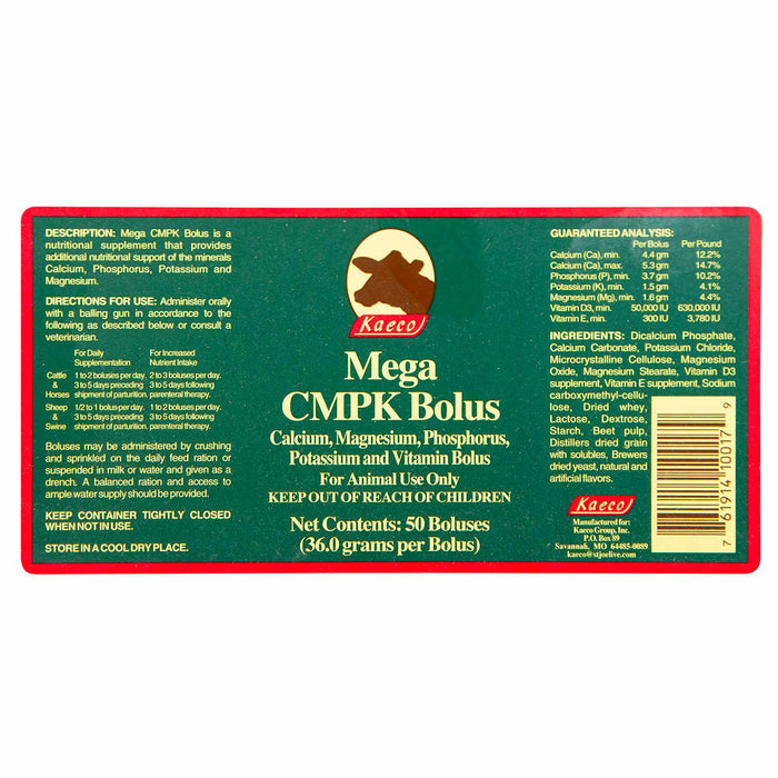 Mega CMPK Bolus, 50 ct