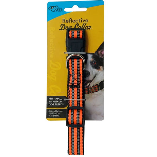 Adjustable Reflective Dog Collar, Assorted Colors, 15"-18.9" - 15"-18.9" 15"-18.9" 