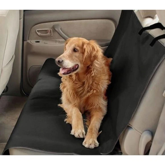 Black Waterproof Bench Pet Car Seat Cover, 56" x 47" - Black 56" x 47" Black