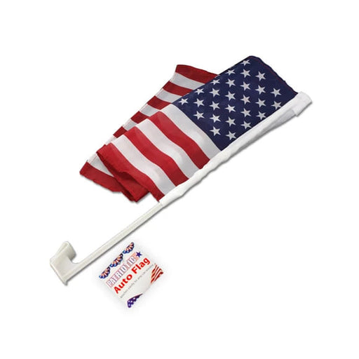 Patriotic Auto Flag -   