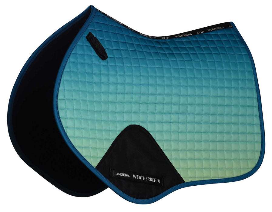 WeatherBeeta Prime Ombre Jump Shaped Saddle Pad - Oceans Reef  