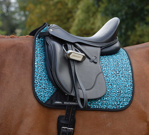 WeatherBeeta Prime Leopard Dressage Saddle Pad - Brown Leopard  