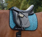 WeatherBeeta Prime Leopard Dressage Saddle Pad - Brown Leopard  