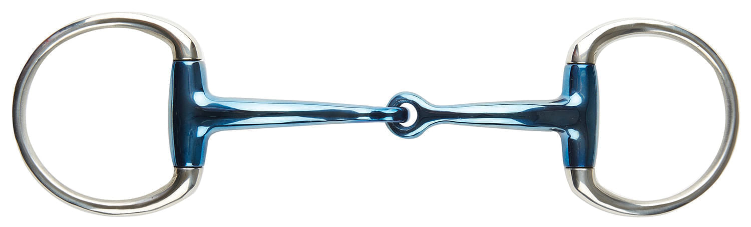 JP Korsteel Blue Steel Eggbutt Snaffle Bit -   