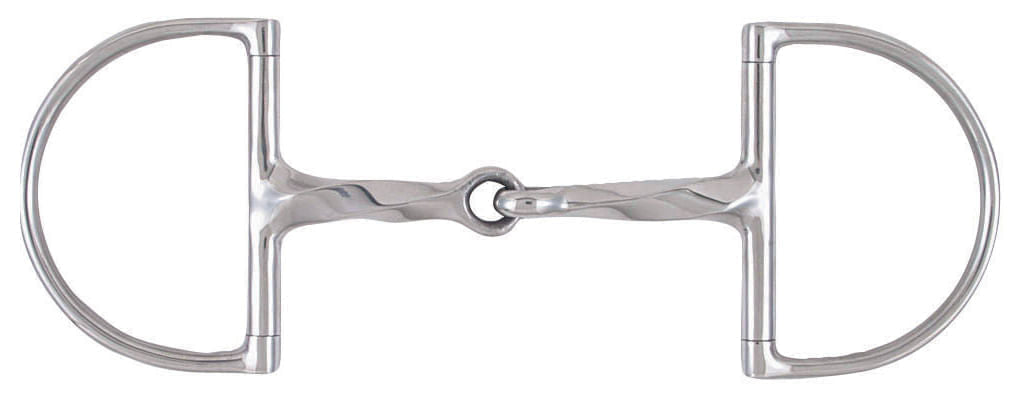 Korsteel Slow Twist Hunter Dee Ring Snaffle Bit - 5 in  