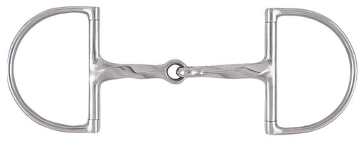 Korsteel Slow Twist Hunter Dee Ring Snaffle Bit - 5.25 in  