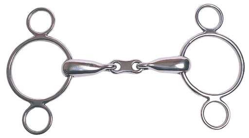 Korsteel French Link 2 Ring Dutch Gag Bit -   