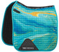 WeatherBeeta Prime Marble Dressage Saddle Pad - Blue/Gold Swirl  