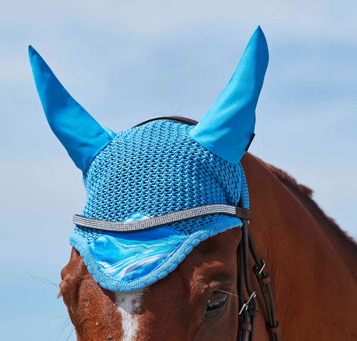 WeatherBeeta Prime Marble Ear Bonnet - Blue Swirl  