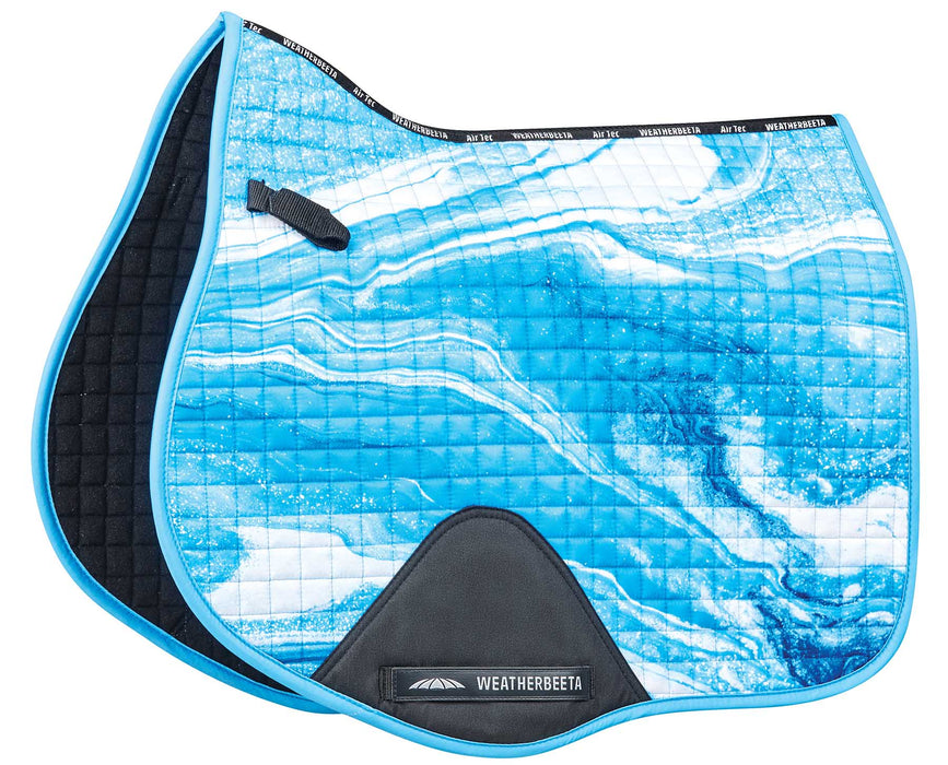 WeatherBeeta Prime Marble All Purpose Saddle Pad - Blue Swirl  