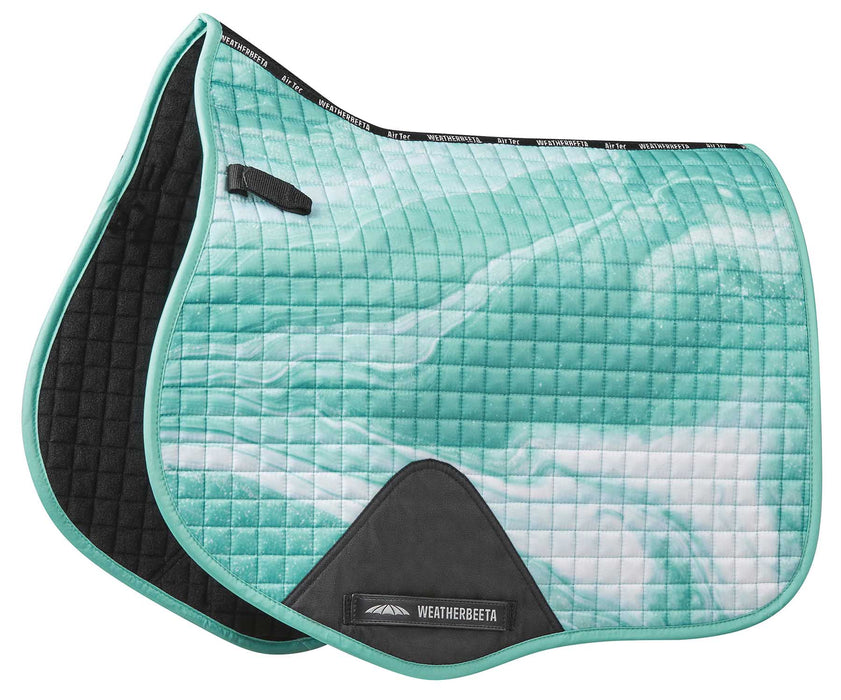 WeatherBeeta Prime Marble All Purpose Saddle Pad - Turquoise Swirl  