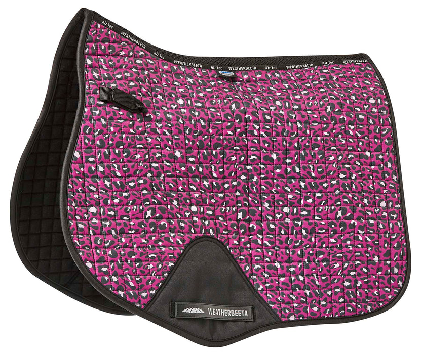 WeatherBeeta Prime Leopard All Purpose Saddle Pad - Pink Leopard  