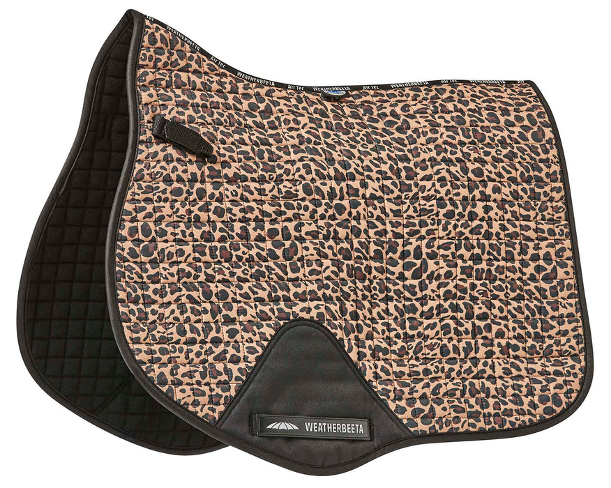 WeatherBeeta Prime Leopard All Purpose Saddle Pad - Brown Leopard  