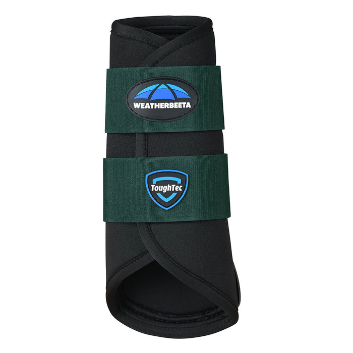 WeatherBeeta Tough-Tec Prime Brushing Boots Color BLACK/FOREST GREEN