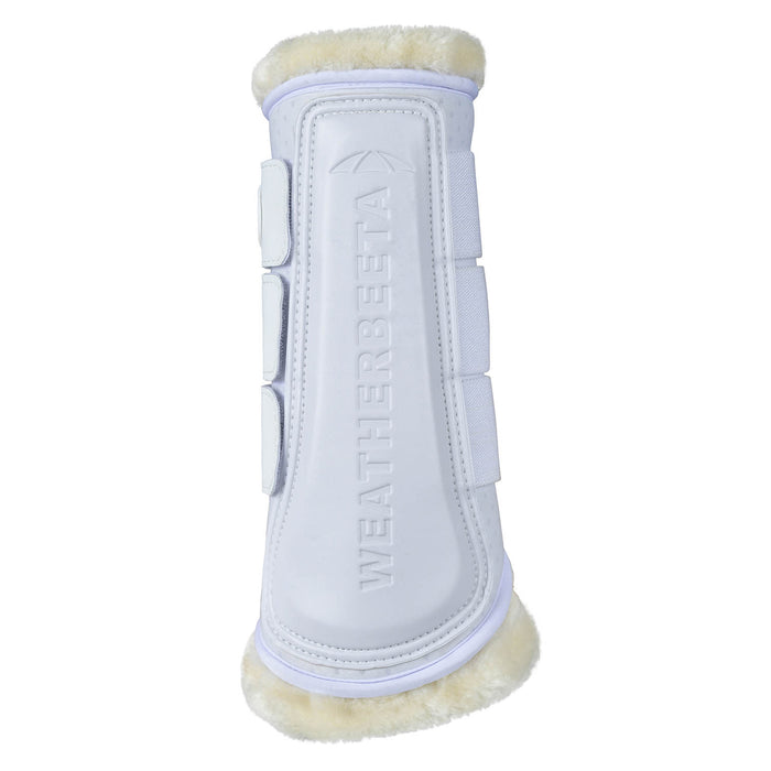 WeatherBeeta Tough-Tec Comfy Fleece Brushing Boots Color WHITE/WHITE
