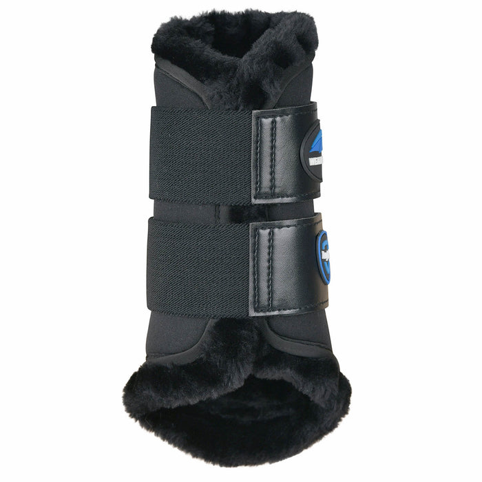 WeatherBeeta Tough-Tec Comfy Fleece Brushing Boots Color BLACK/BLACK