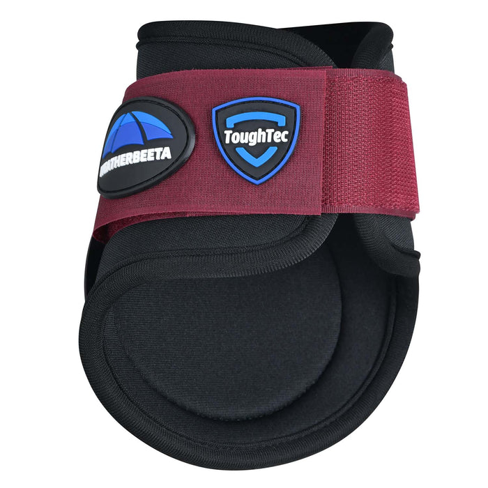 WeatherBeeta Tough-Tec Prime Fetlock Boots Color BLACK/BURGUNDY