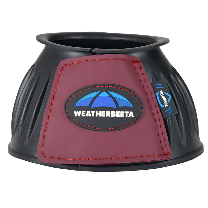 WeatherBeeta Tough-Tec Prime Rubber Bell Boots Color BLACK/BURGUNDY