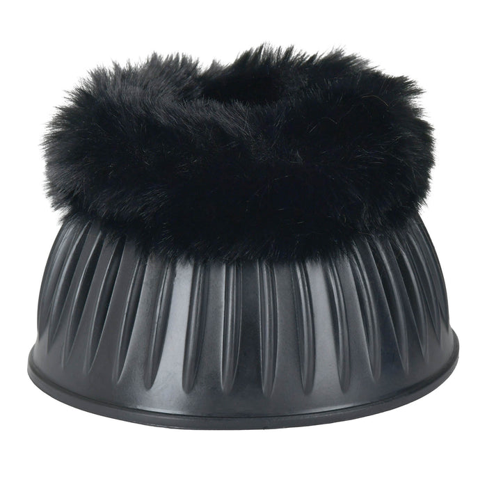 WeatherBeeta Tough-Tec Prime Fleece Trim Rubber Bell Boots Color BLACK/BLACK