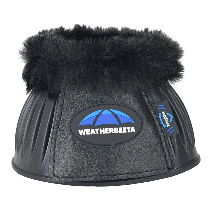WeatherBeeta Tough-Tec Prime Fleece Trim Rubber Bell Boots Color BLACK/BLACK