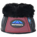 WeatherBeeta Tough-Tec Prime Fleece Trim Rubber Bell Boots Color BLACK/BURGUNDY