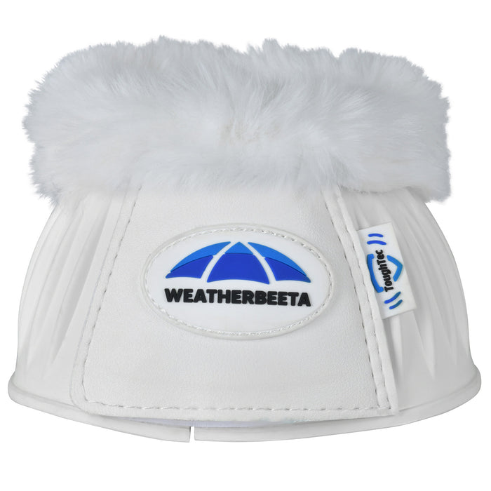 WeatherBeeta Tough-Tec Prime Fleece Trim Rubber Bell Boots Color WHITE/WHITE