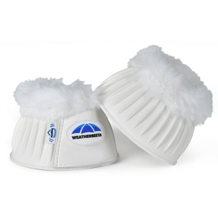WeatherBeeta Tough-Tec Prime Fleece Trim Rubber Bell Boots Color WHITE/WHITE