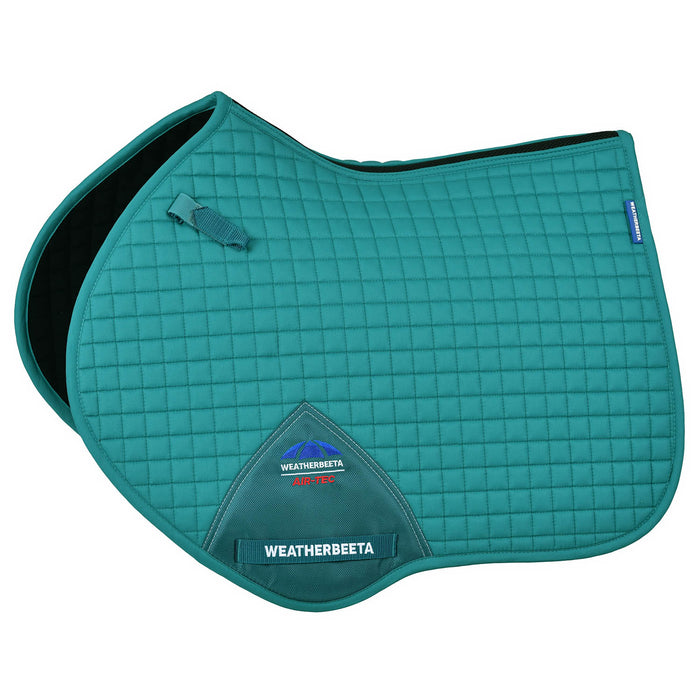 WeatherBeeta Prime Air-Tec Jump Shaped Saddle Pad Color DARK TURQUOISE