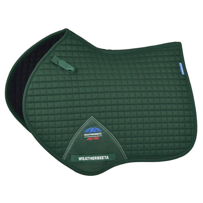 WeatherBeeta Prime Air-Tec Jump Shaped Saddle Pad Color FOREST GREEN
