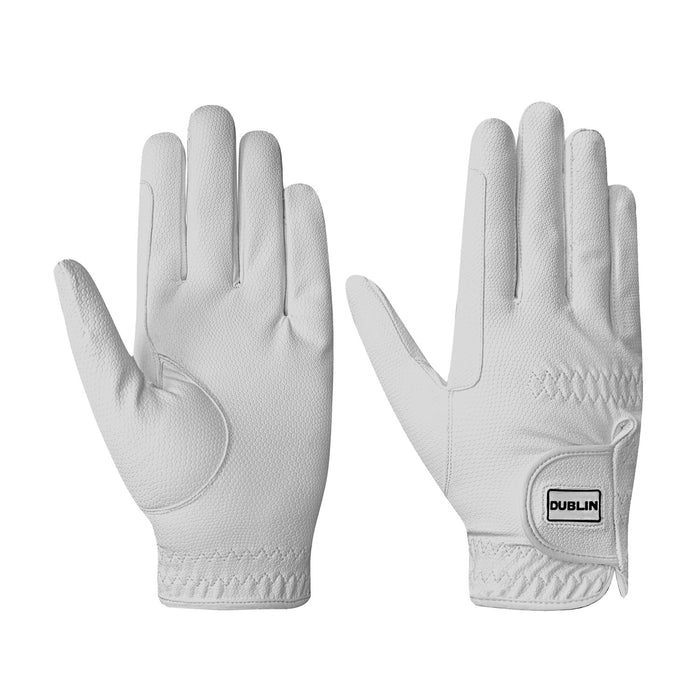 Dublin Everyday Riding Gloves Color WHITE