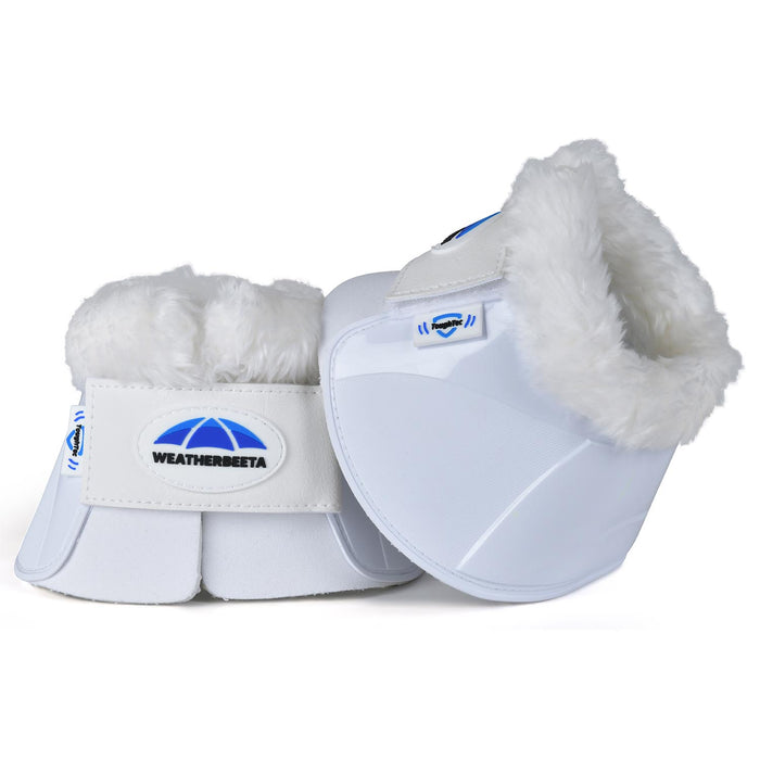 WeatherBeeta Tough-Tec Impact Fleece Trim Bell Boots Color WHITE/WHITE