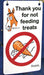 Fergus "Do Not Feed" Stall Sign -   