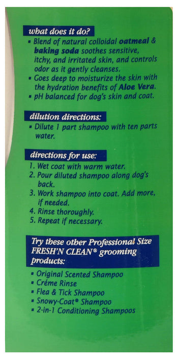 Fresh 'n Clean Oatmeal 'n Baking Soda Dog Shampoo - Gallon Fresh 'n Clean Oatmeal 'n Baking Soda Shampoo  